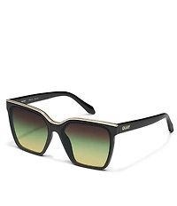 QUAY Women's Level Up 51mm Square Sunglasses