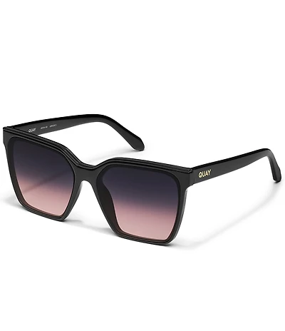 QUAY Women's Level Up 51mm Square Sunglasses