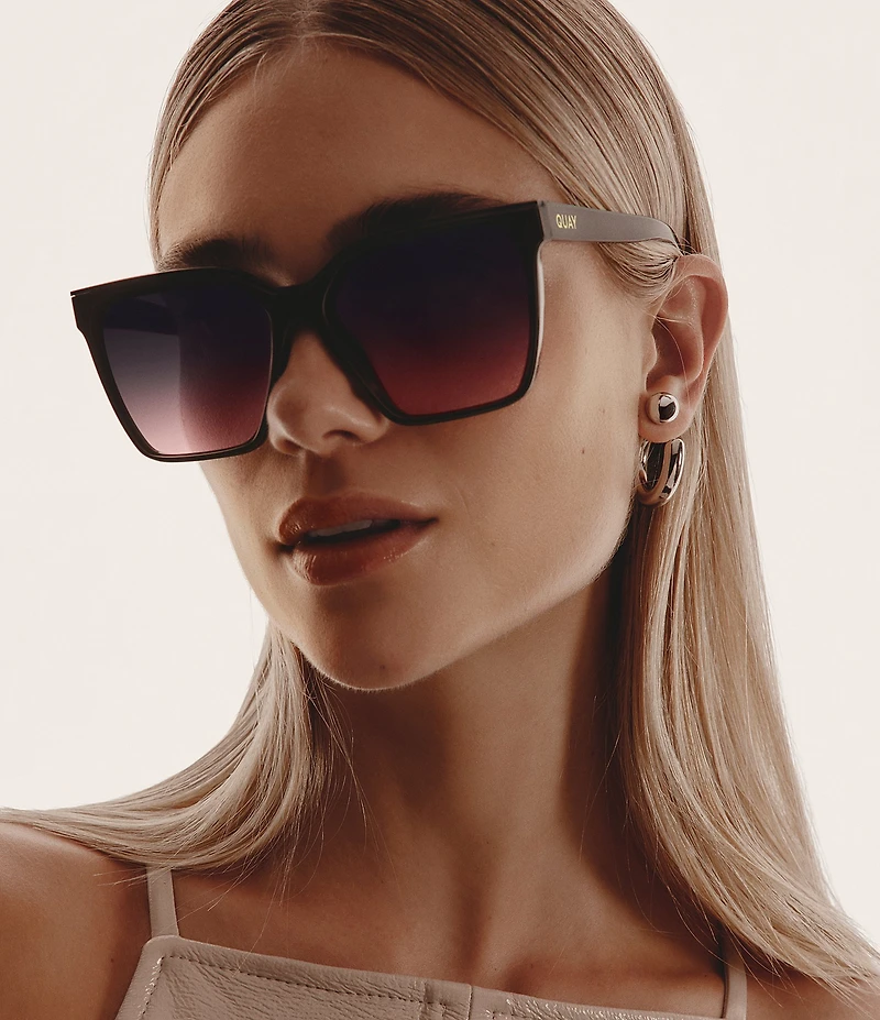 QUAY Women's Level Up 51mm Square Sunglasses