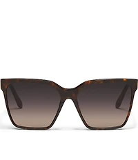 QUAY Women's Level Up Remixed 61mm Square Glasses