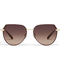 Quay Women's Main Character 55mm Round Sunglasses