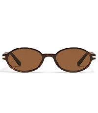 QUAY Women's Nevermind 36mm Round Oval Sunglasses
