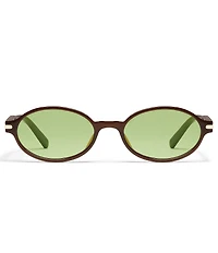 QUAY Women's Nevermind 36mm Round Oval Sunglasses