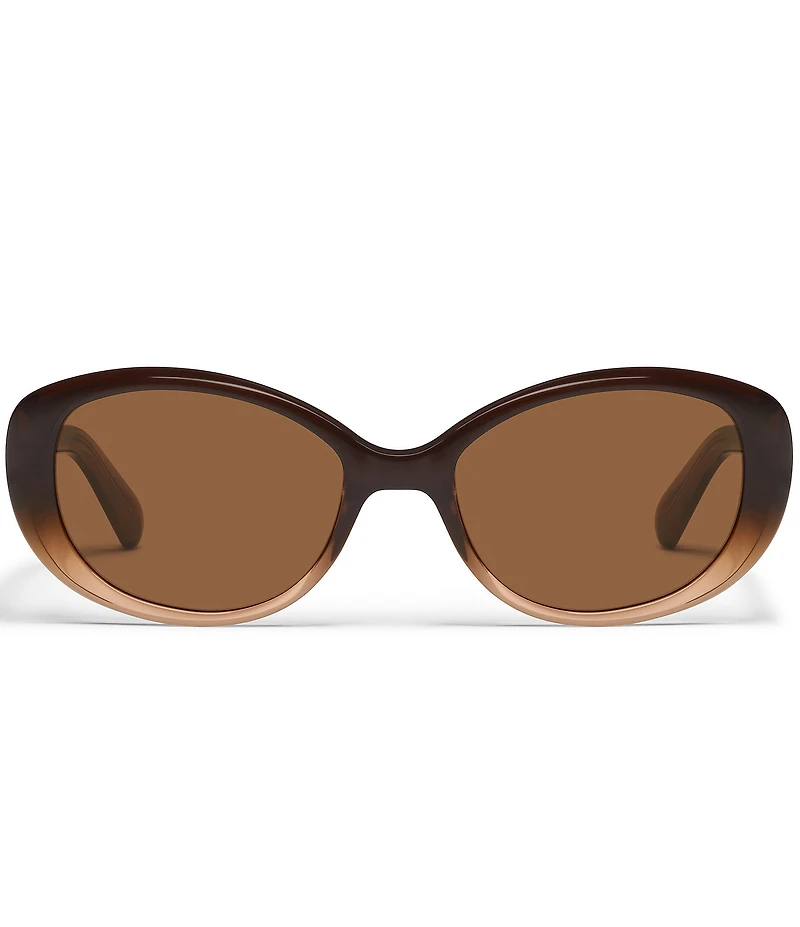 QUAY Women's On Brand 43mm Retro Oval Sunglasses