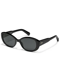 QUAY Women's On Brand 43mm Retro Oval Sunglasses