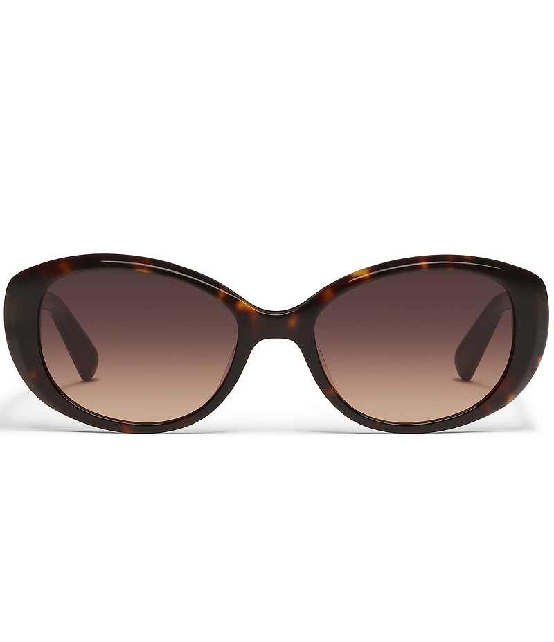 QUAY Women's On Brand 43mm Retro Oval Sunglasses