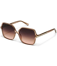 QUAY Women's Press Tour 60mm Square Sunglasses