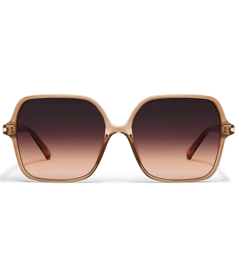 QUAY Women's Press Tour 60mm Square Sunglasses