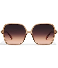 QUAY Women's Press Tour 60mm Square Sunglasses