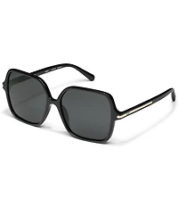 QUAY Women's Press Tour 60mm Square Sunglasses