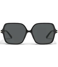 QUAY Women's Press Tour 60mm Square Sunglasses