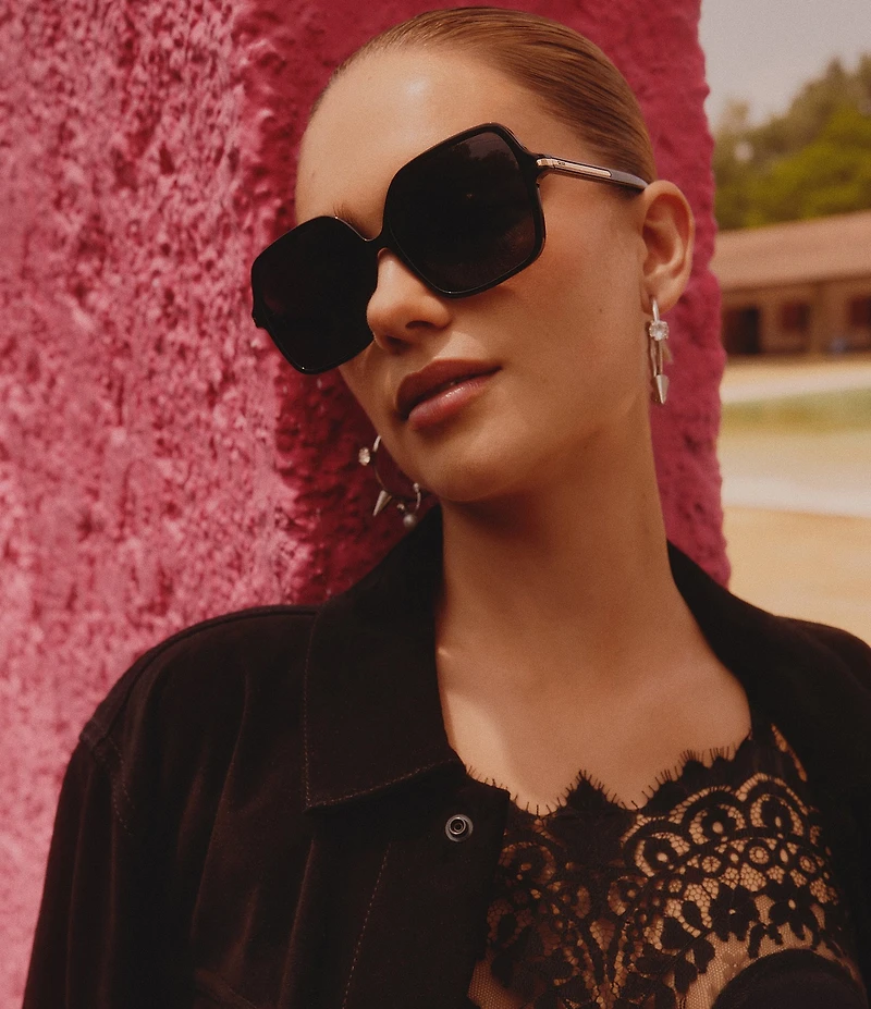 QUAY Women's Press Tour 60mm Square Sunglasses