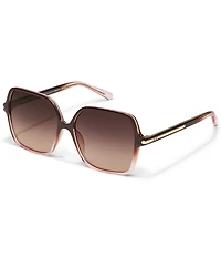 QUAY Women's Press Tour 60mm Square Sunglasses
