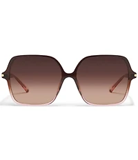QUAY Women's Press Tour 60mm Square Sunglasses