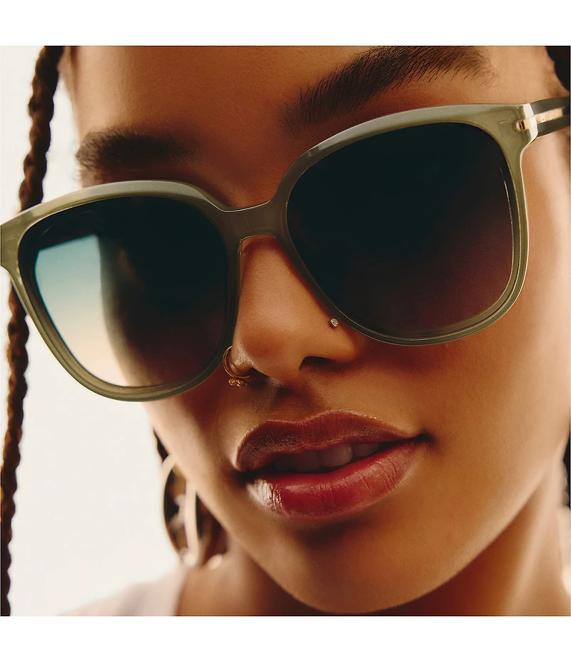QUAY Women's Rent Free 59mm Round Sunglasses
