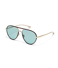 QUAY Women's Say Less 53mm Aviator Sunglasses