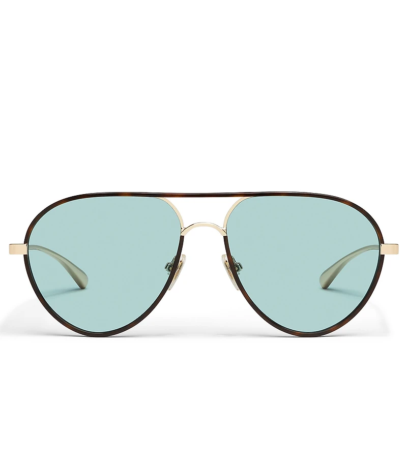 QUAY Women's Say Less 53mm Aviator Sunglasses