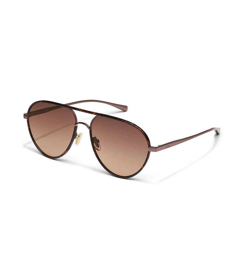 QUAY Women's Say Less 53mm Aviator Sunglasses