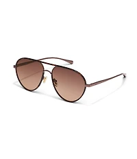 QUAY Women's Say Less 53mm Aviator Sunglasses
