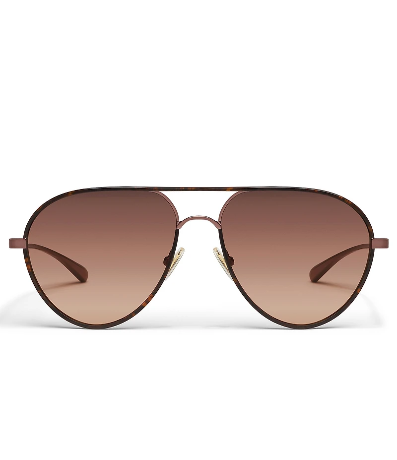 QUAY Women's Say Less 53mm Aviator Sunglasses
