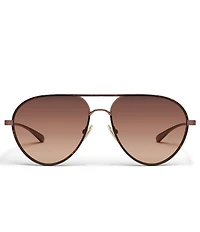 QUAY Women's Say Less 53mm Aviator Sunglasses