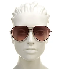 QUAY Women's Say Less 53mm Aviator Sunglasses
