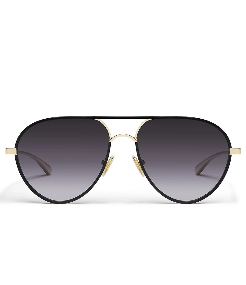 QUAY Women's Say Less 53mm Aviator Sunglasses