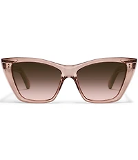 QUAY Women's Set In Stone 55mm Cat Eye Sunglasses