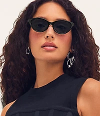 QUAY Women's Talk Nice 39mm Cat Eye Sunglasses