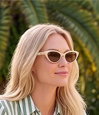 QUAY Women's Talk Nice 39mm Retro Cat Eye Sunglasses