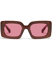 QUAY Women's Talk Show 53mm Rectangle Sunglasses
