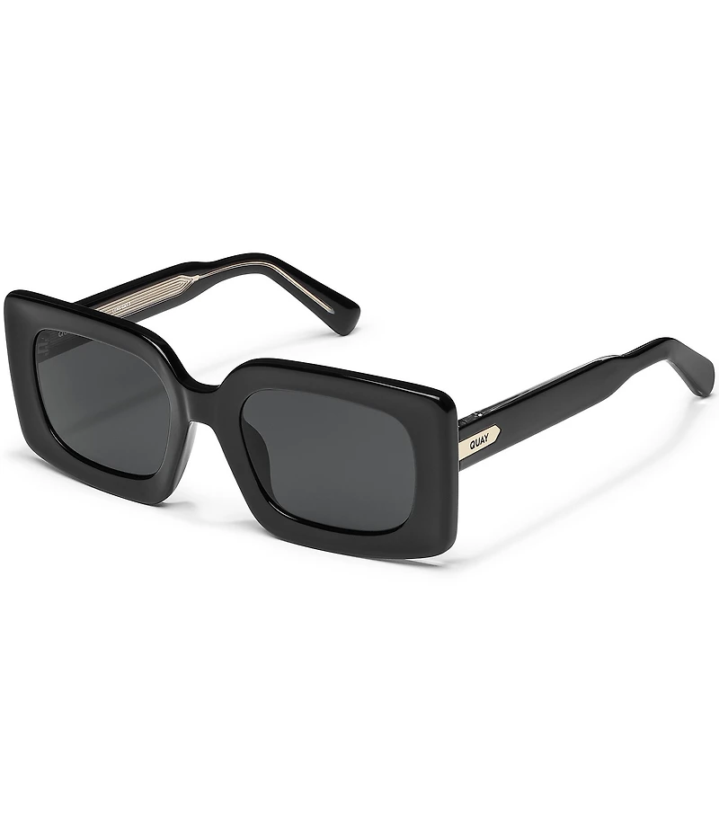 QUAY Women's Talk Show 53mm Rectangle Sunglasses
