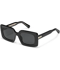 QUAY Women's Talk Show 53mm Rectangle Sunglasses