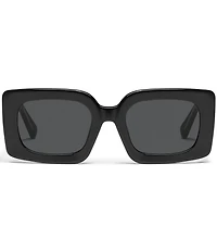 QUAY Women's Talk Show 53mm Rectangle Sunglasses