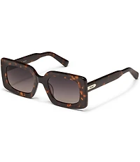QUAY Women's Talk Show 53mm Rectangle Sunglasses