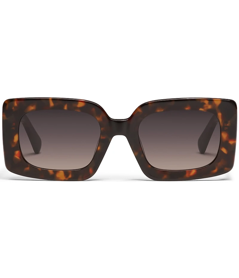 QUAY Women's Talk Show 53mm Rectangle Sunglasses
