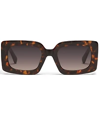 QUAY Women's Talk Show 53mm Rectangle Sunglasses