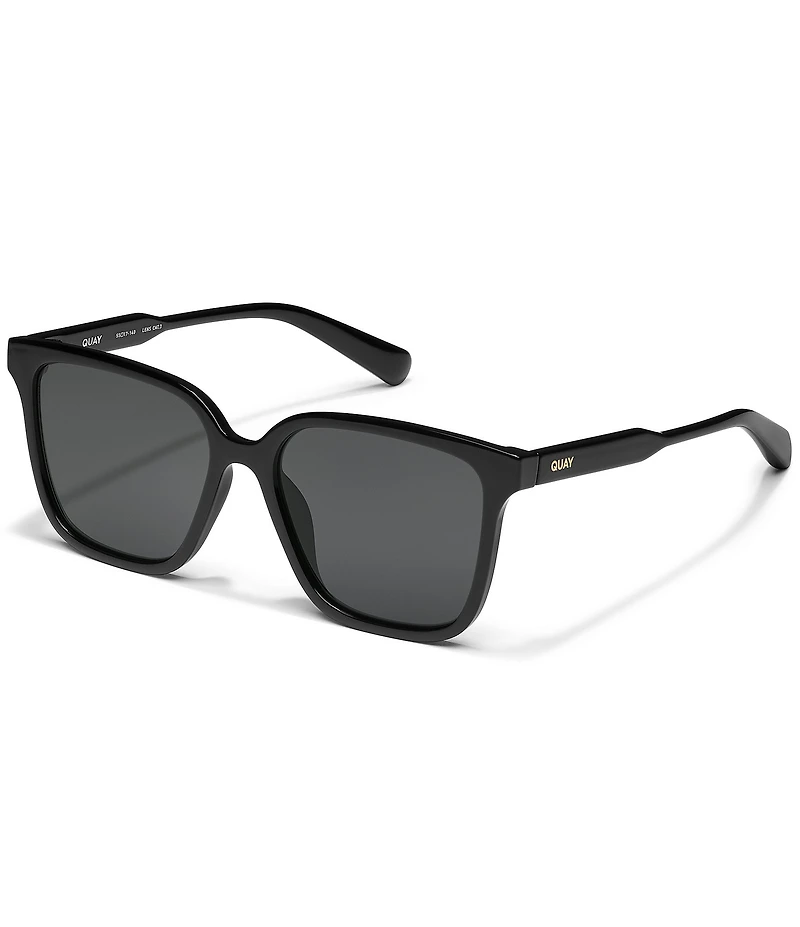 QUAY Women's Try Me 55mm Polarized Square Sunglasses