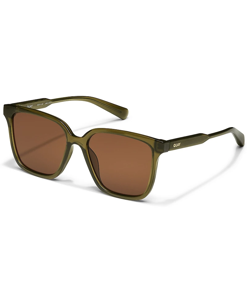 QUAY Women's Try Me 55mm Square Sunglasses
