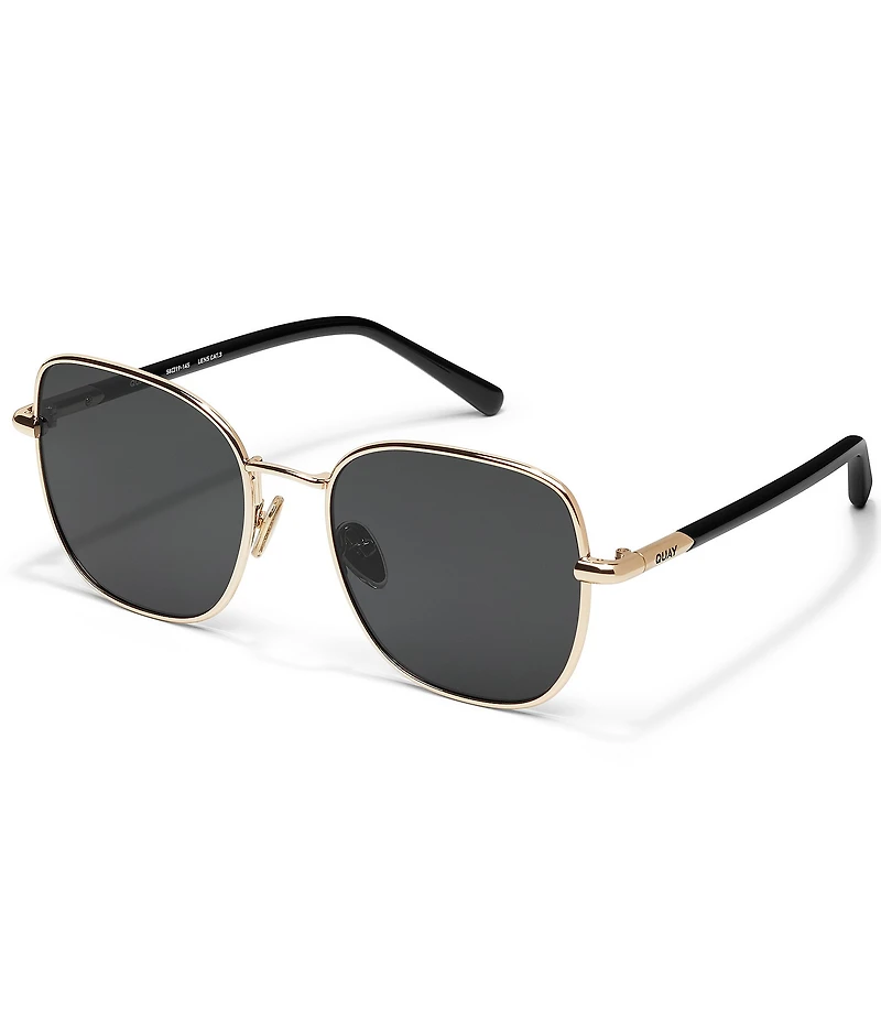 QUAY Women's Uptown 54mm Square Polarized Sunglasses
