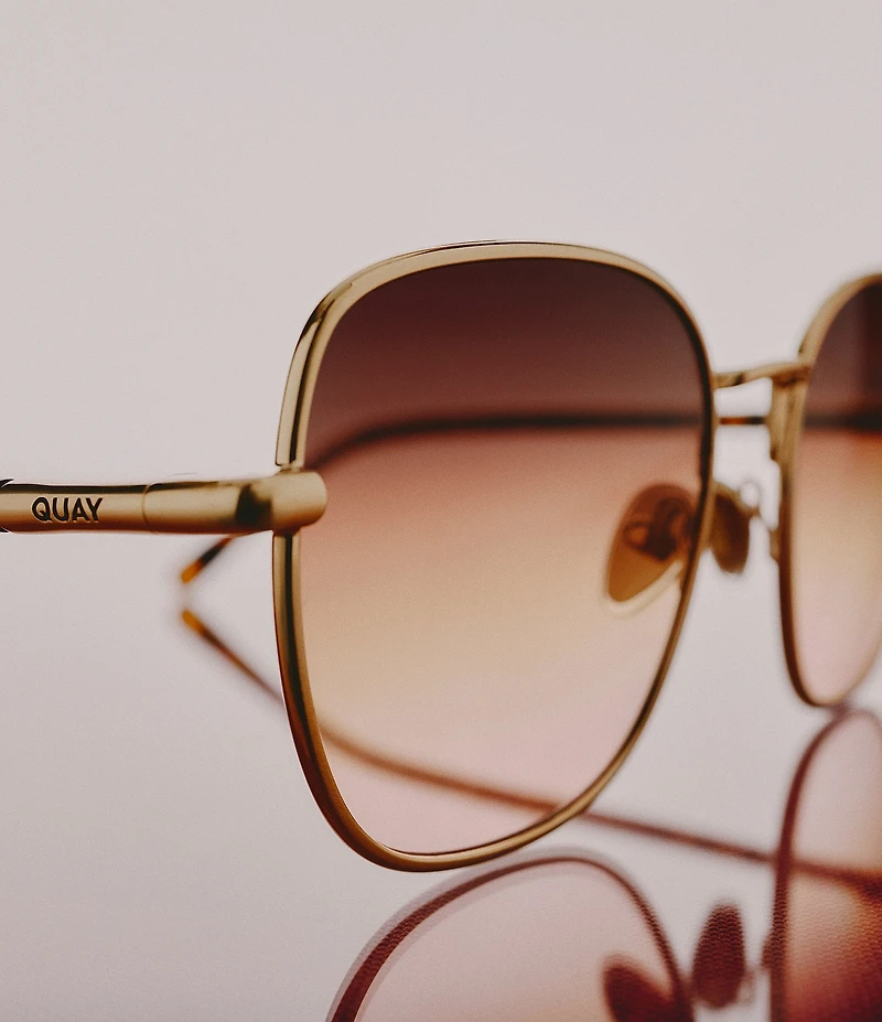 QUAY Women's Uptown 54mm Square Sunglasses