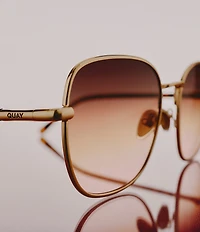 QUAY Women's Uptown 54mm Square Sunglasses