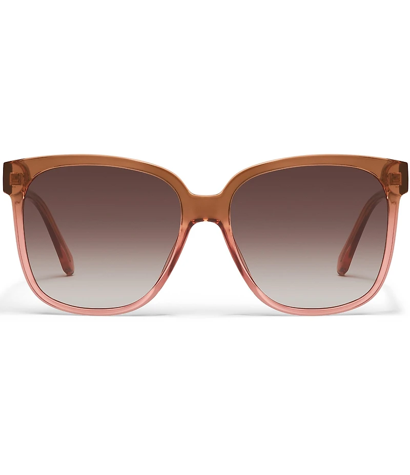 QUAY Women's Wide Awake 54mm Polarized Square Sunglasses
