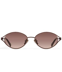 QUAY Women's You Wish 55mm Retro Round Sunglasses