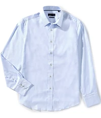 Quieti Dobby Stripe Long Sleeve Woven Shirt