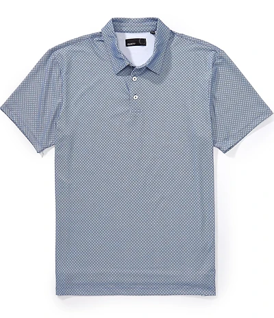 Quieti Mini Print Short Sleeve Polo Shirt