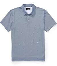 Quieti Mini Print Short Sleeve Polo Shirt
