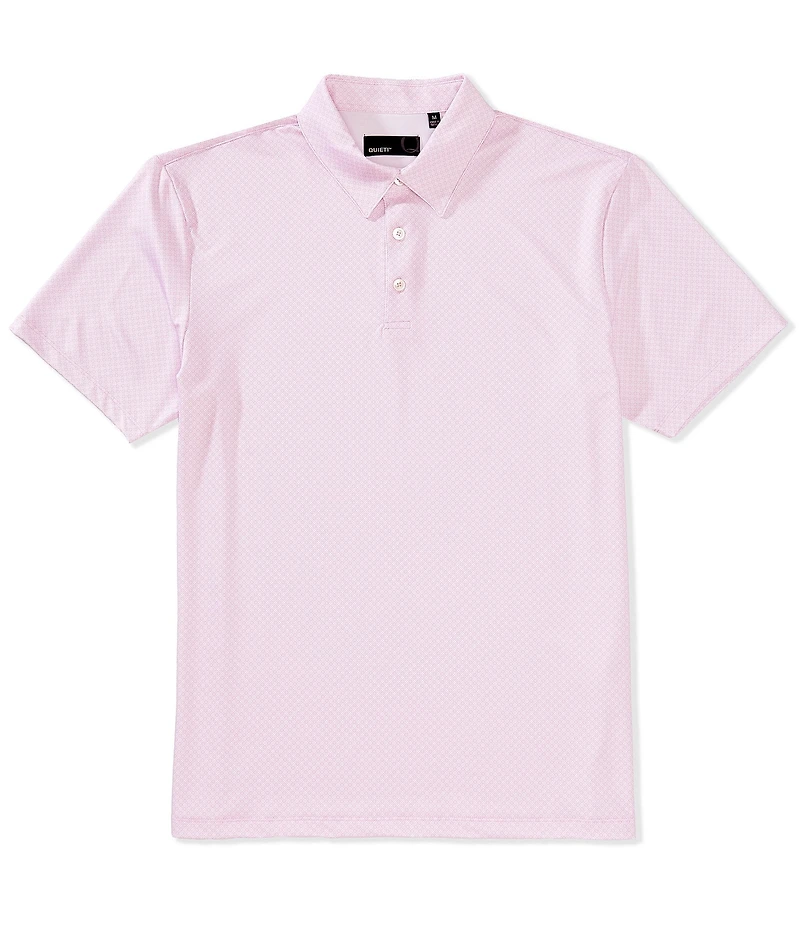 Quieti Mini Print Short Sleeve Polo Shirt