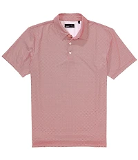 Quieti Mini Print Short Sleeve Polo Shirt