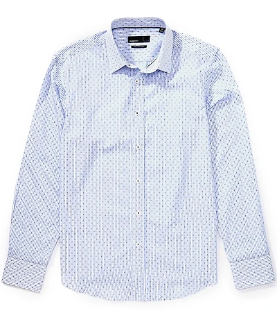 Quieti Stripes & Dot Print Long Sleeve Woven Shirt